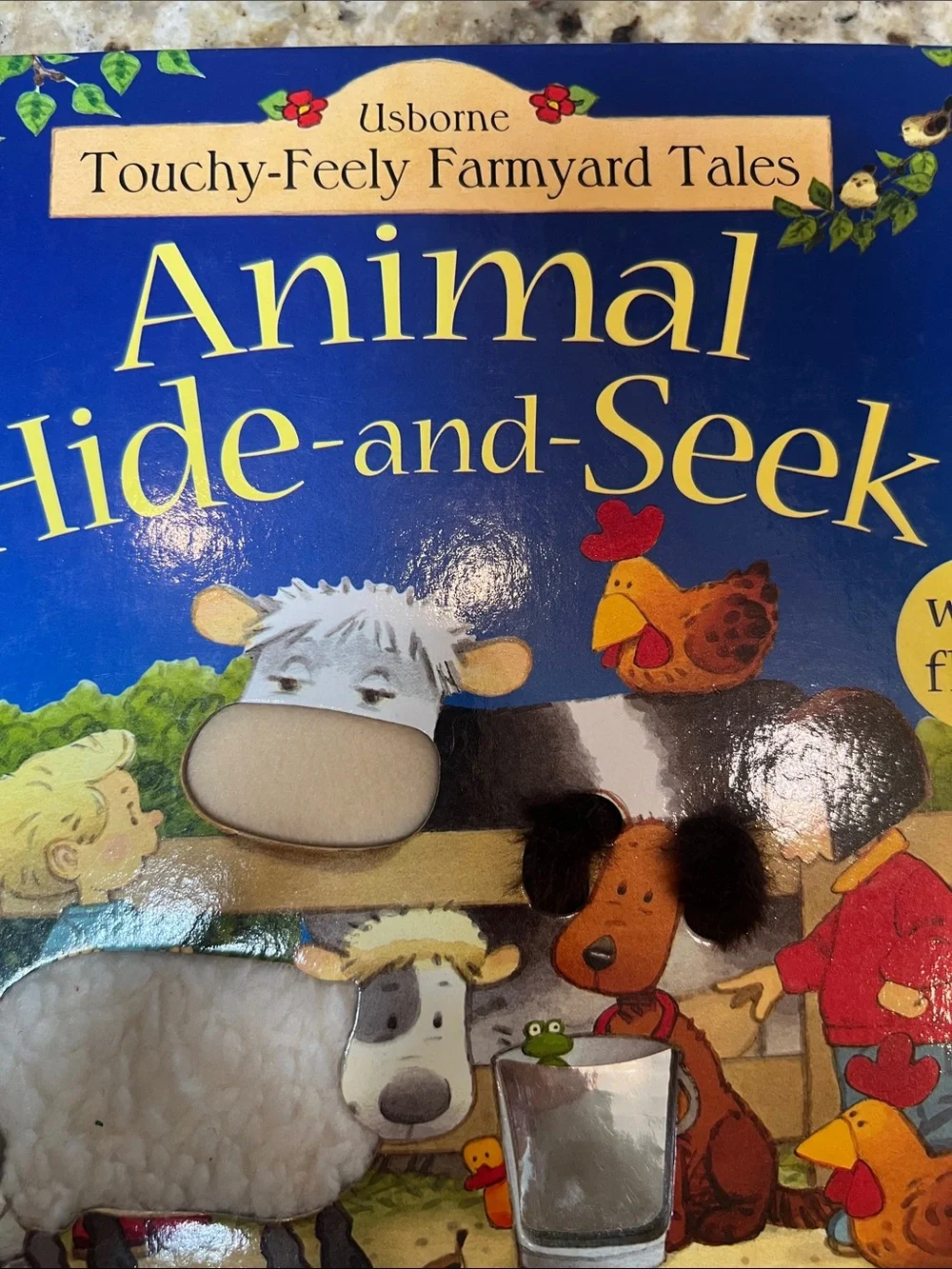 Usborne Animal Hide-and-Seek Touchy-Feely Farmyard Tales